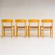 Set of 4 Model J39 chairs by Borge Mogensen for FDB Mobler, 1970s