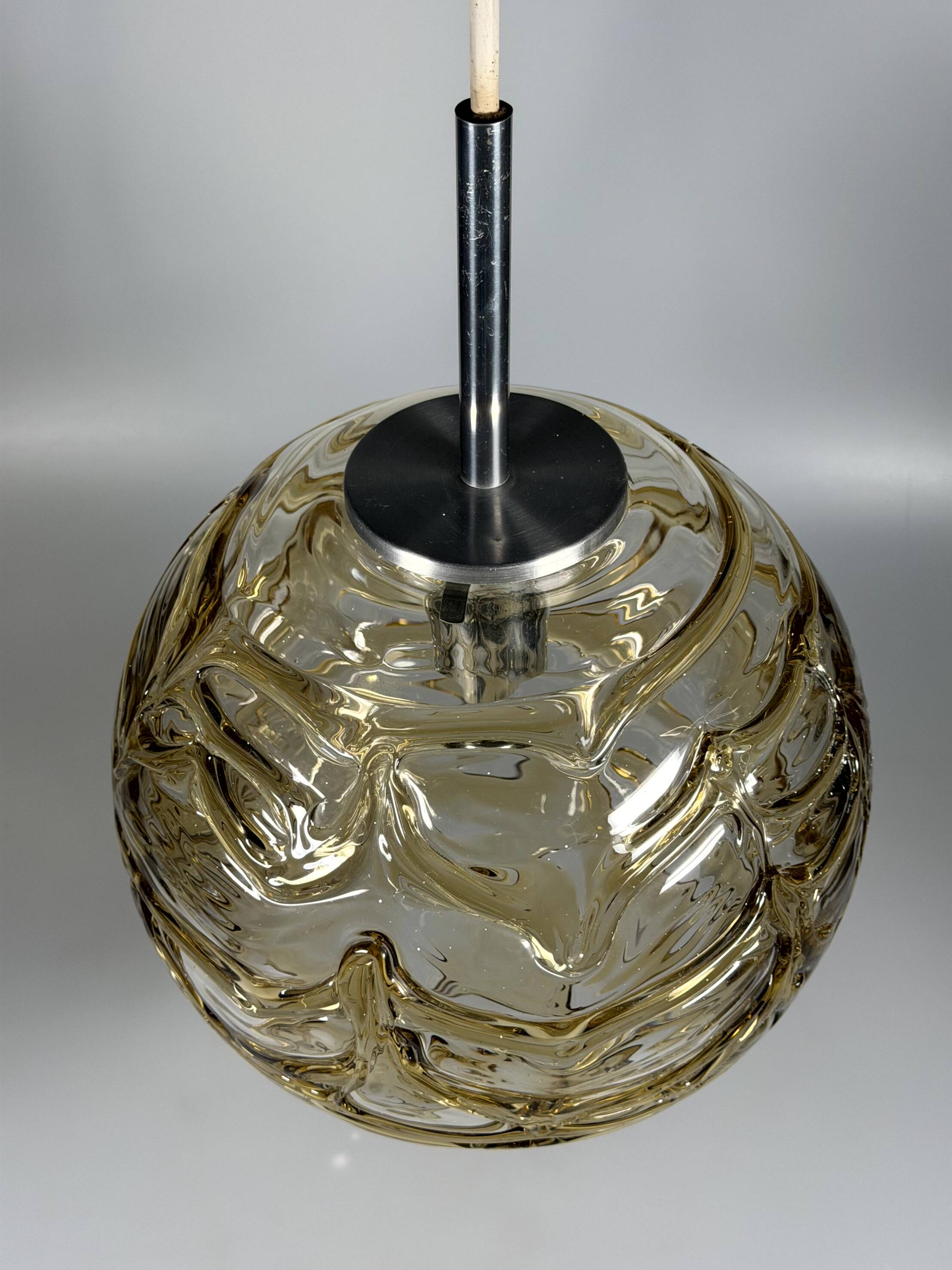 1960s 1970s Globe Hanging Lamp Pendant Lamp by Doria Leuchten Germany