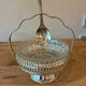 Pair of vintage jam jars / bowls – Moulded glass & mo