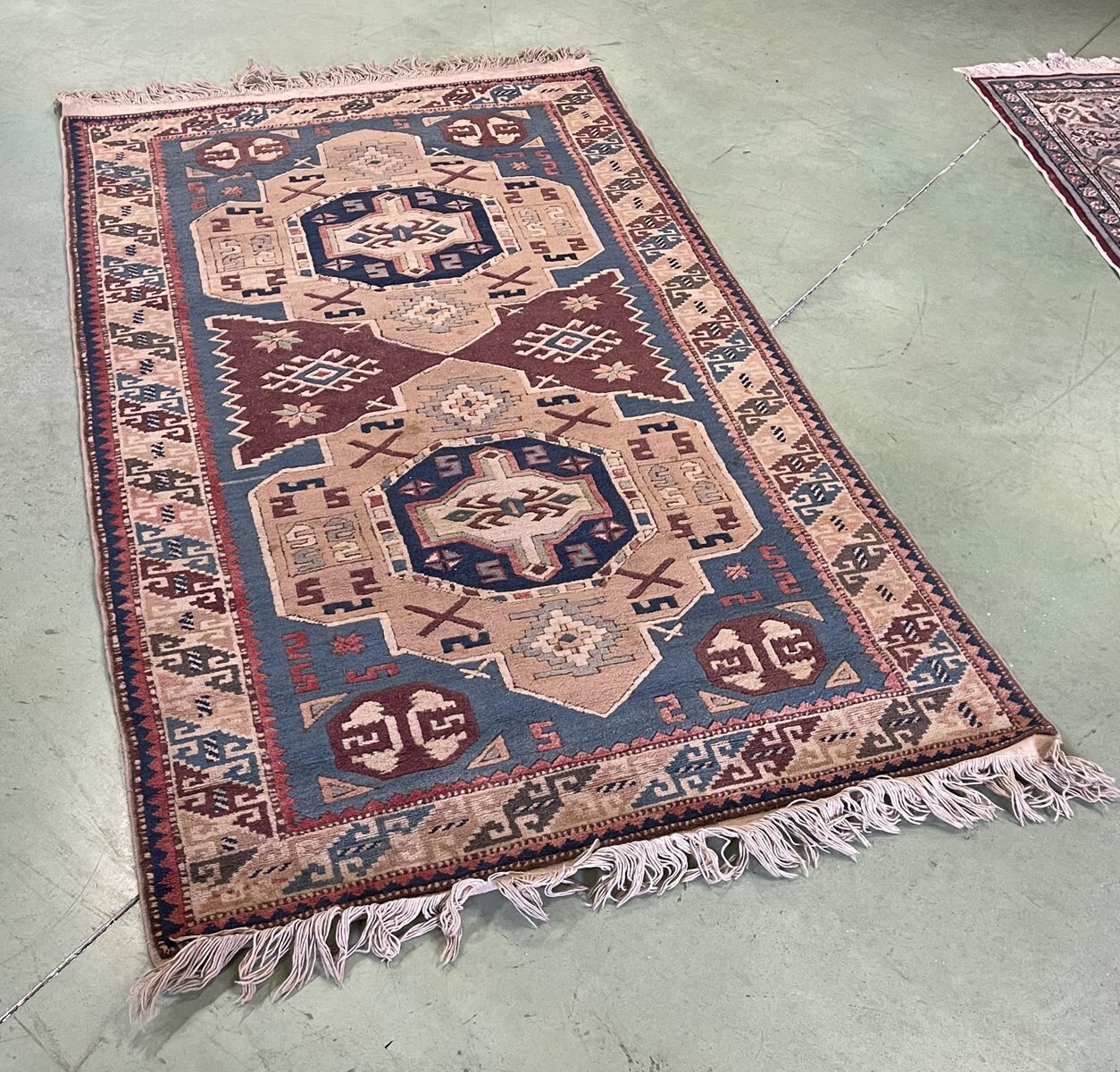 Handmade wool oriental carpet - 1m92x1m03