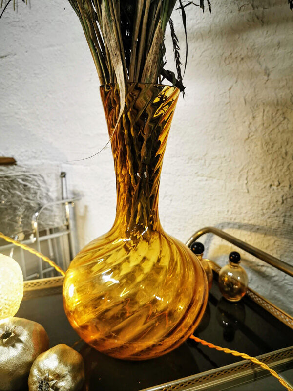Grand vase ambré