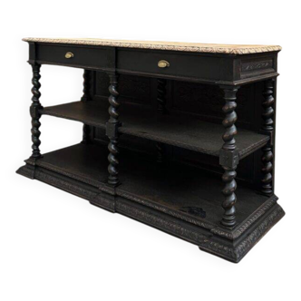 Console from the 19th century in oak.