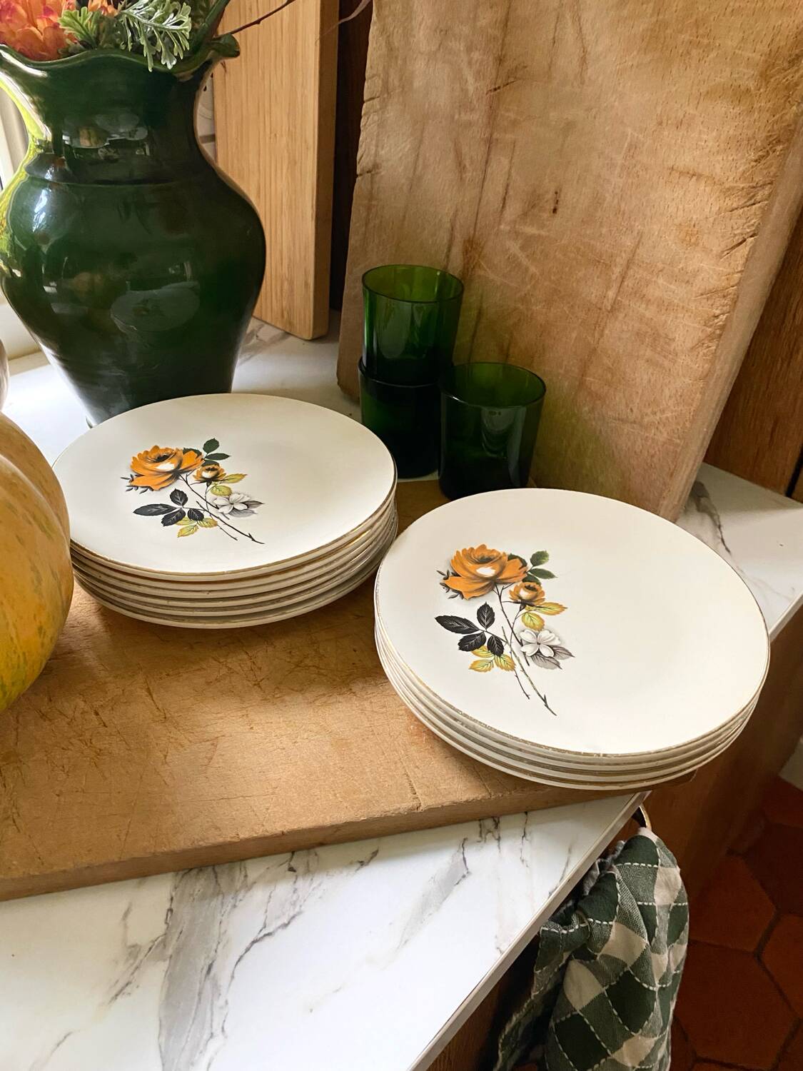 Antique dessert plates