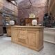Enfilade in solid raw oak from the 19th century.