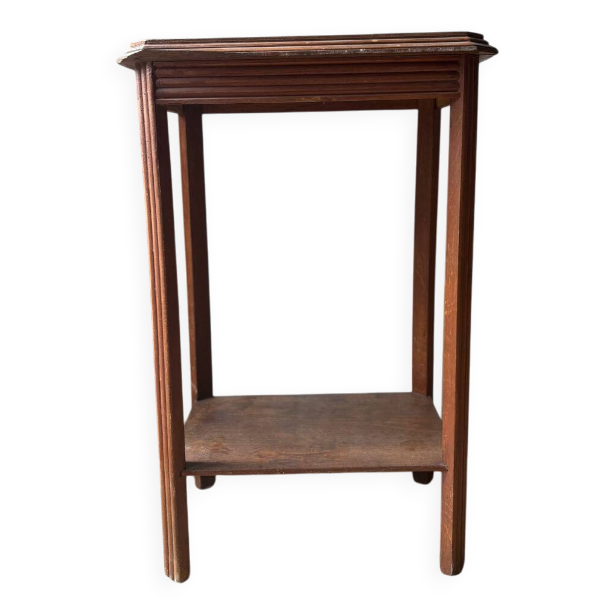 Art Deco bedside table in solid wood