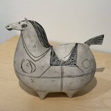 Great horse by Stig Lindberg, gustavberg studio 1952-1972