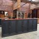 Large patinated workshop furniture