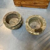 Pair C19th Soft Stone Urns