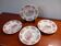 Set of 4 deep plates, Gien earthenware.
