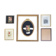 Set of 8 gilded wood or resin or vintage brass frames