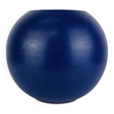 Blue ceramic round vase Asa West Germany, vintage