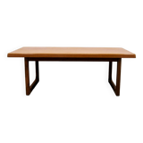 Vintage solid teak rectangular coffee table niels bach