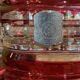 Double Red Crystal Vase – Val Saint Lambert