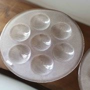 Set of 2 Kosta Boda oyster plates Sweden