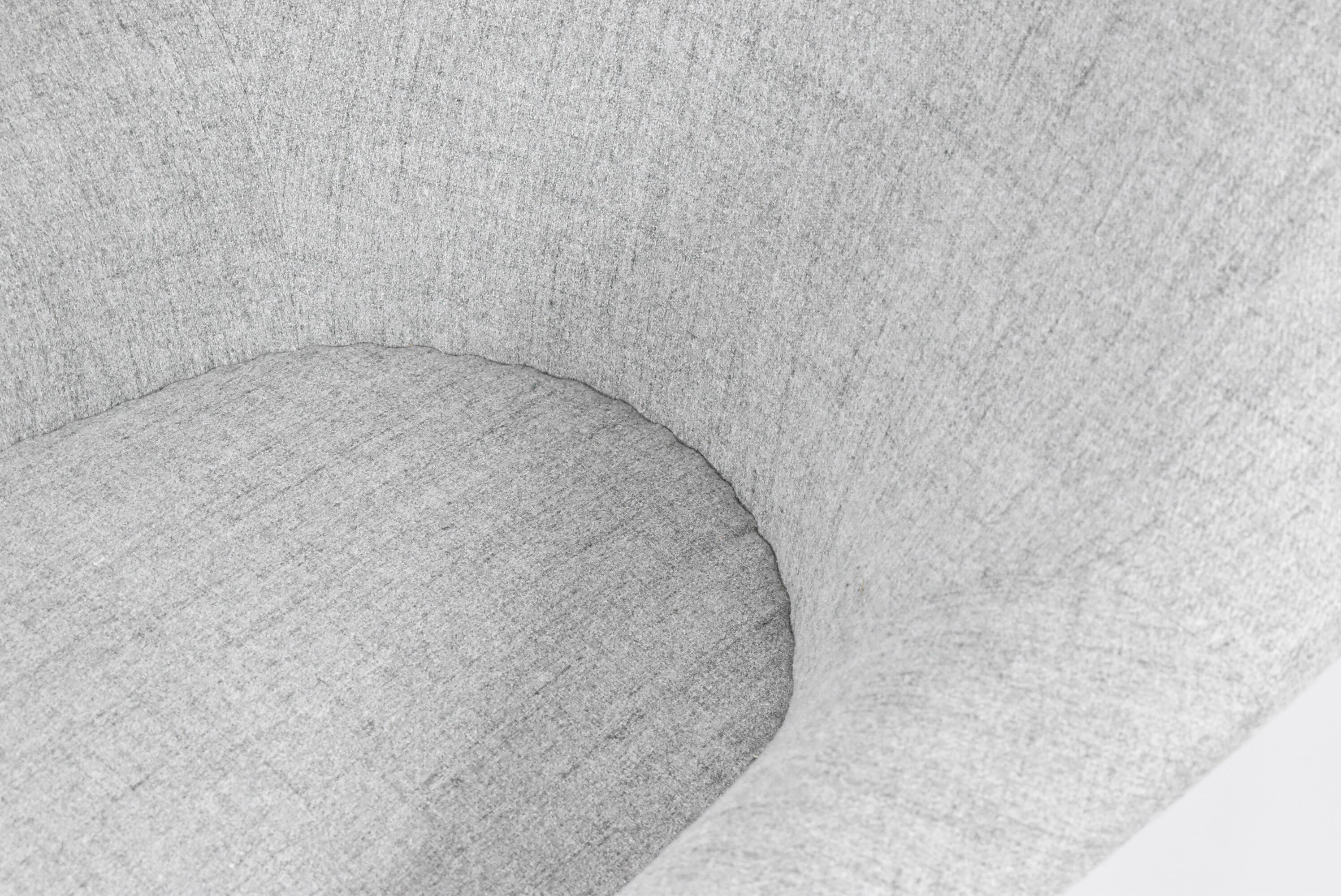 Fauteuil Eva, restauré, années 1960, gris