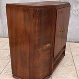 Art Deco walnut burl buffet