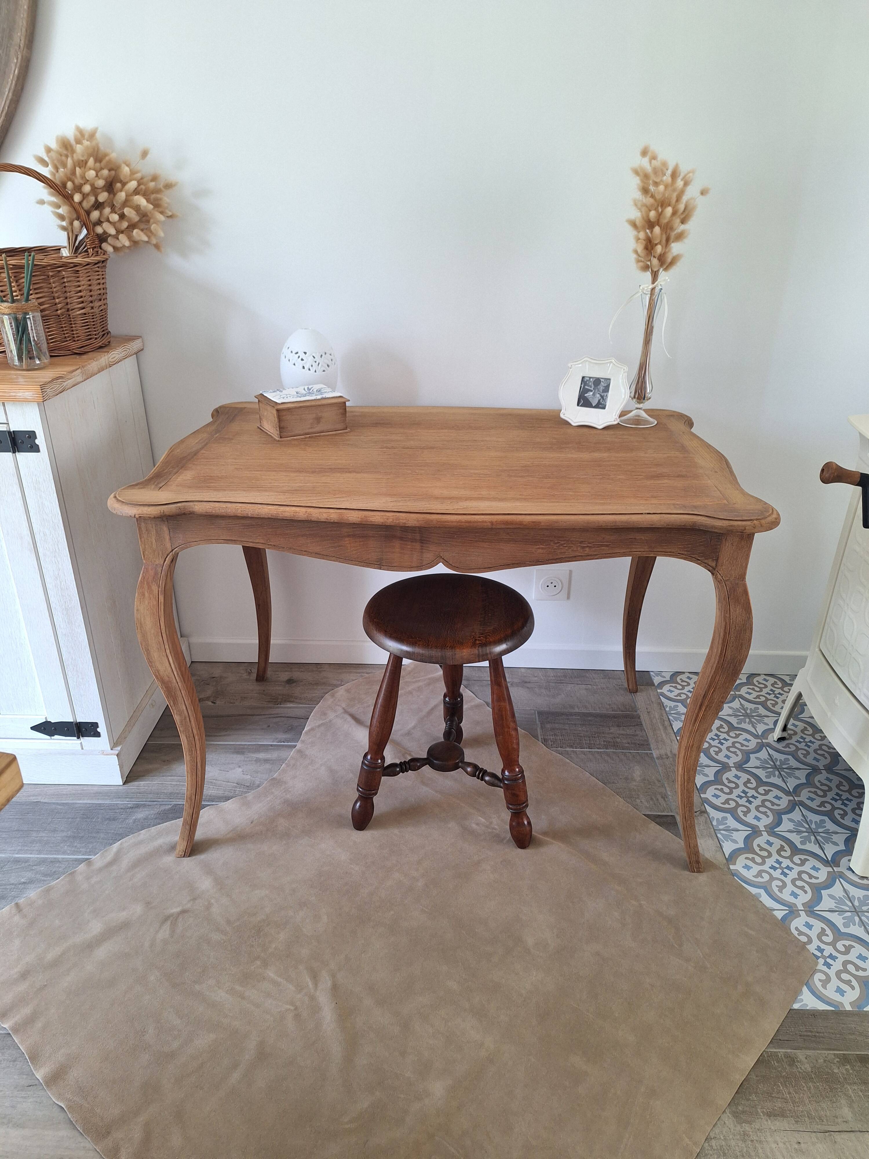 Solid oak desk / console / side table