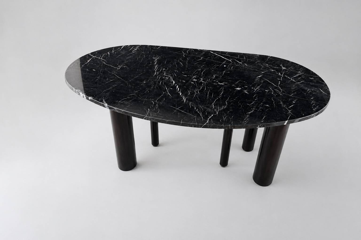 Vintage design marble desk / dining table, 1980s.