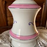 Antique porcelain kerosene lamp