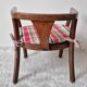 Vintage 1960s  turned wooden children's armchair