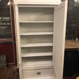 Antique painted wood cabinet