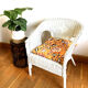 Vintage white rattan armchair