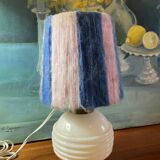 Art Deco lamp pink glass