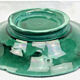 Footed compote with shaded enamels Sarreguemines majolica