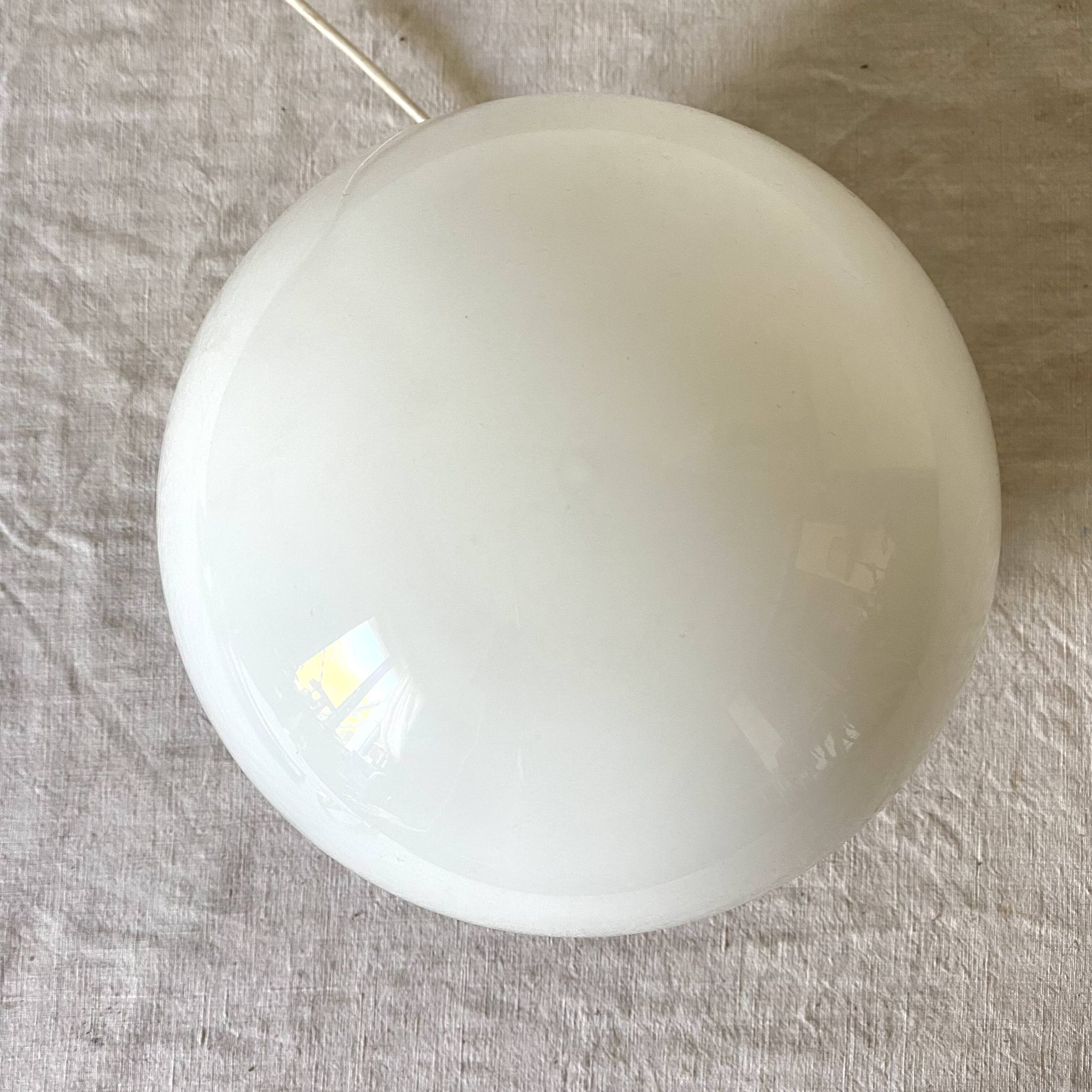 Opaline mushroom lamp, 1980s