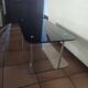 Vintage coffee table 1950/1960 two glass tops and bronze base