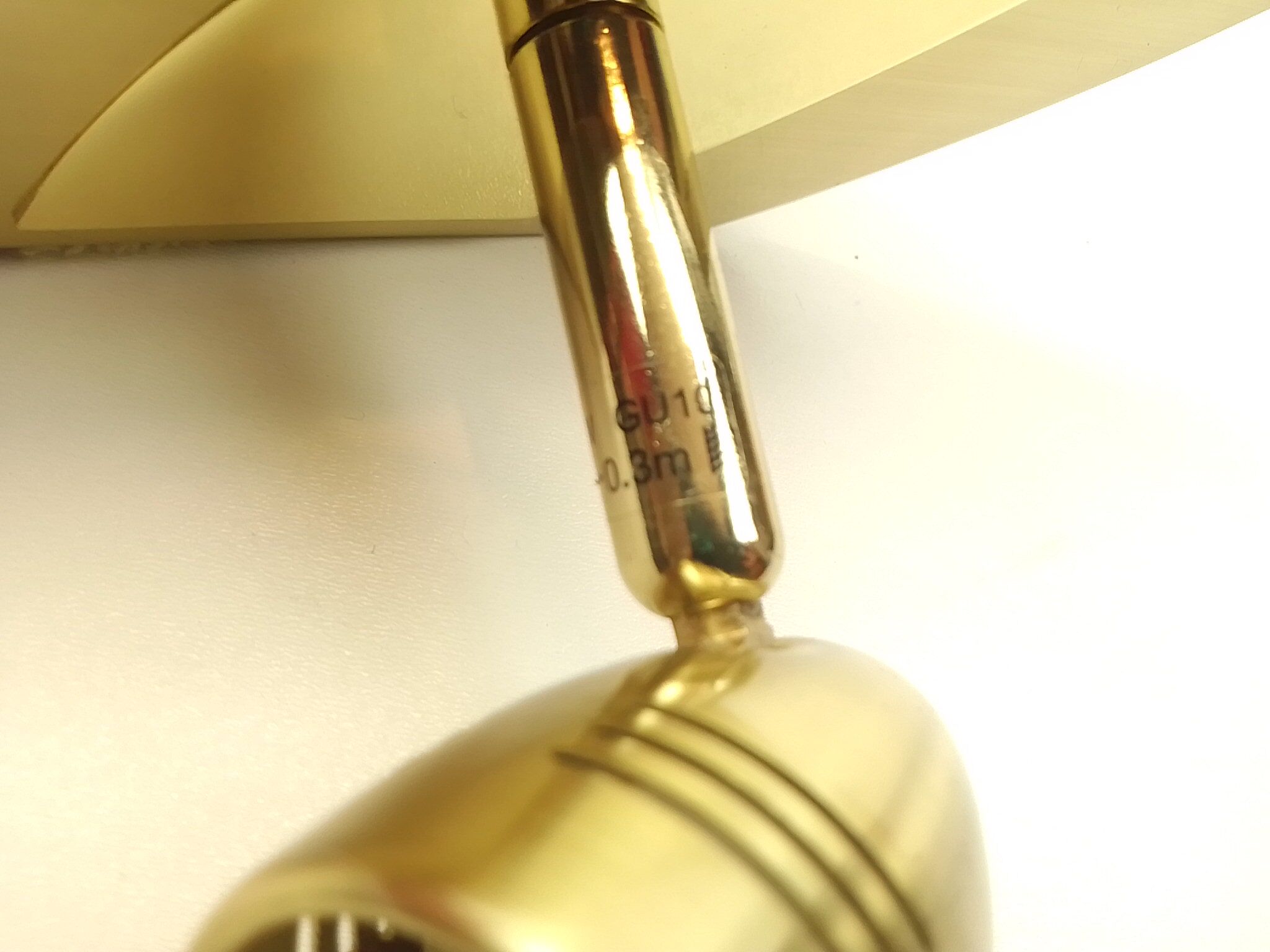 Pair of wall lamps spotlights gold metal Eglo