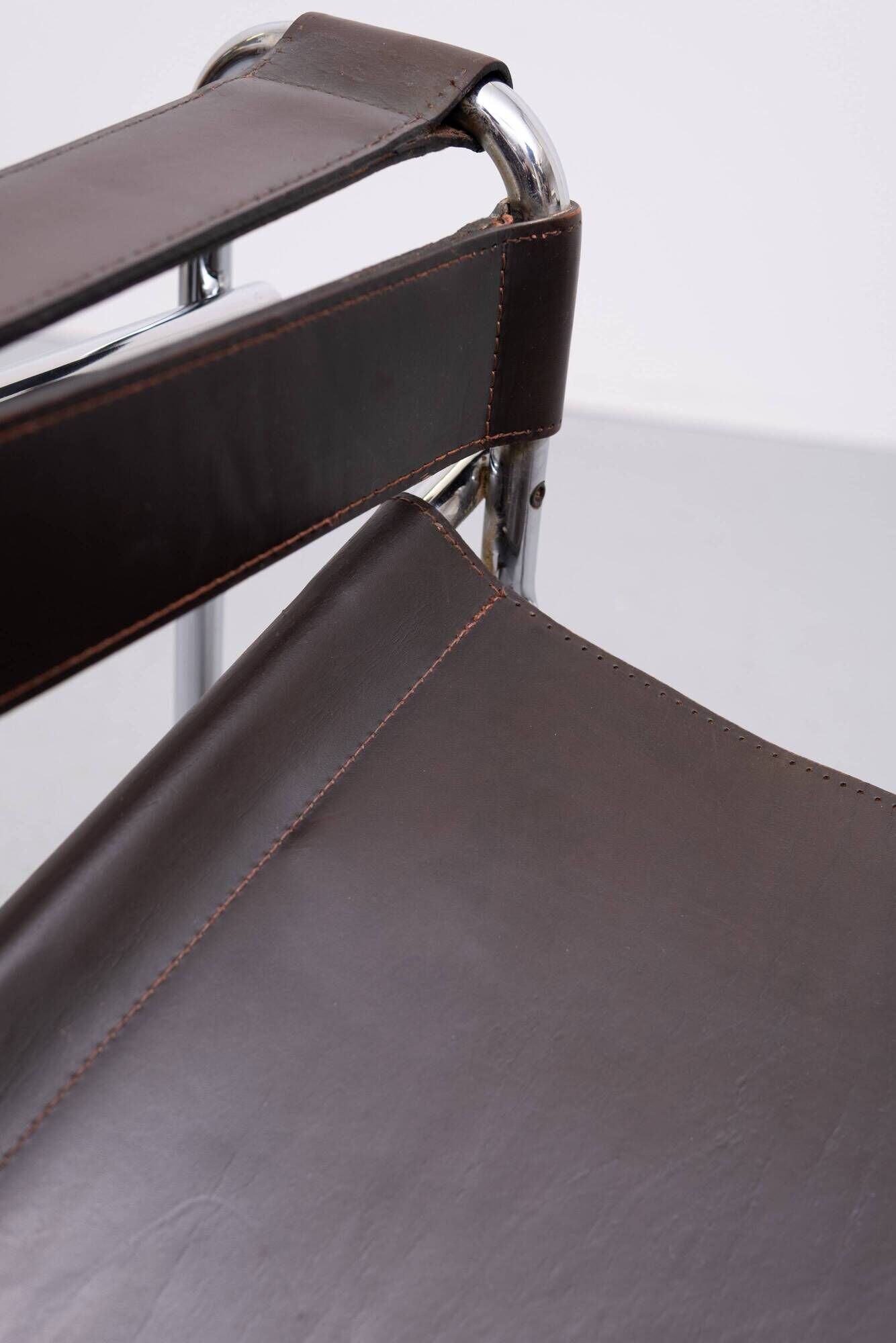 Wassily Dark Brown B3 Armchair Chair by Marcel Breuer for Gavina 1960s
