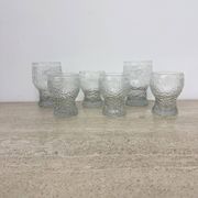 Set of 6 vintage drink glasses Ravenhead Siesta by Hardie Williamson , 1970