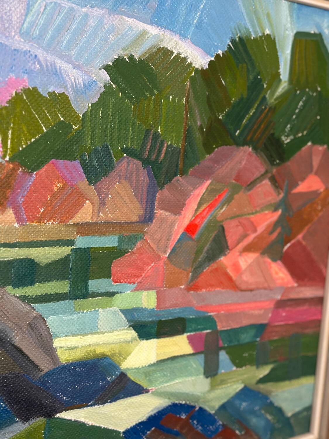 Swedish Oil on Canvas – “Autumn Landscape” by Ulf Tedenstig (1937–1999