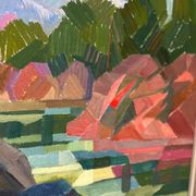 Swedish Oil on Canvas – “Autumn Landscape” by Ulf Tedenstig (1937–1999