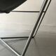 Design armchair Semana in black leather and steel by D. Weeks, limited edition 1980.