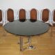 Dining room table and 6 chairs by Alessandro Alpizzi, 1970s, Set of 7