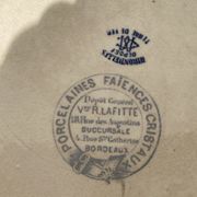 Iron earth tureen, Hirondelle model from the Lafitte factory in Bordeaux - old earthenware