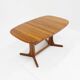 Table à manger ovale extensible danoise vintage en teck massif