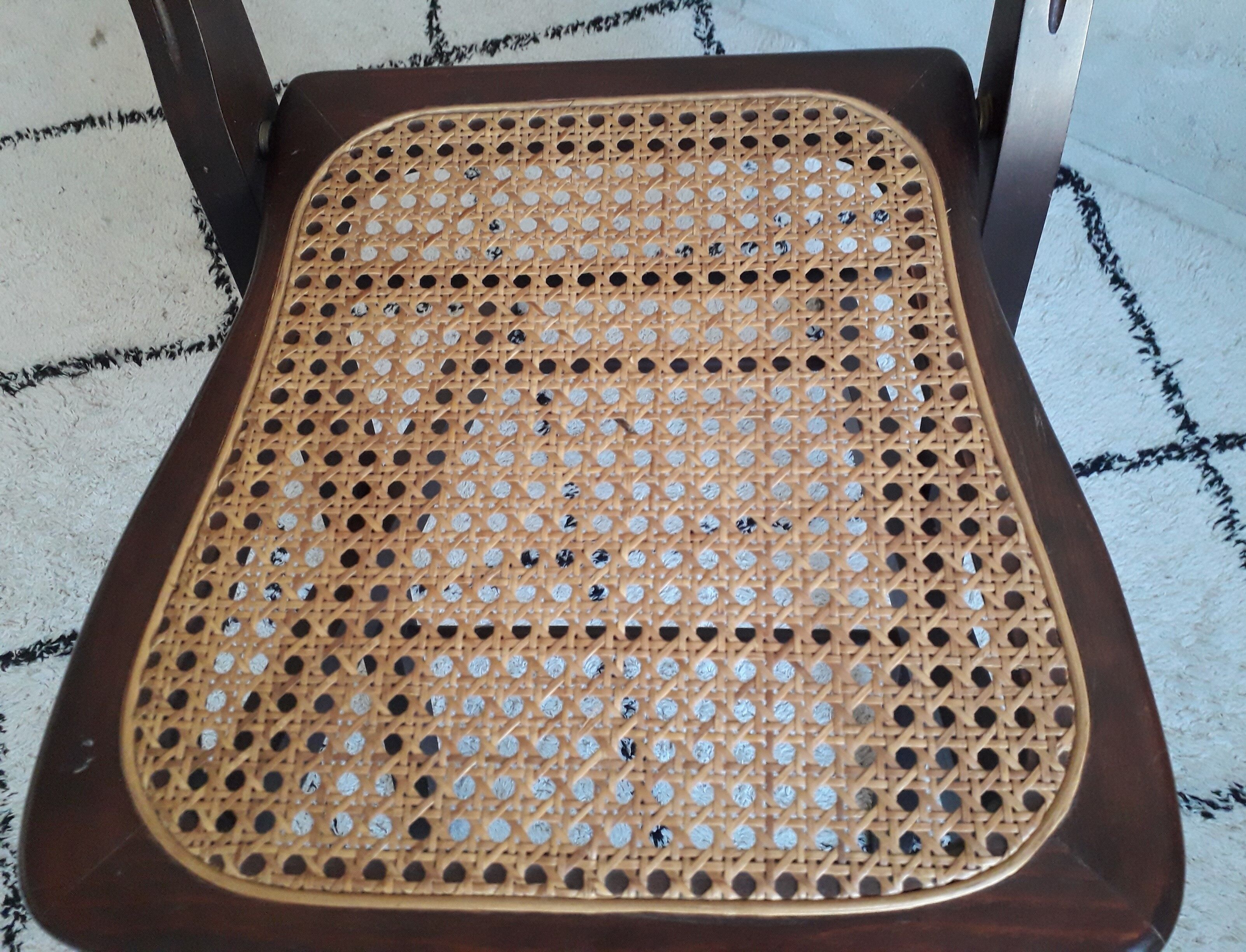 Wooden folding chair