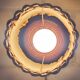 Old vintage Louis Sognot rattan lamp from the 50s and 60s