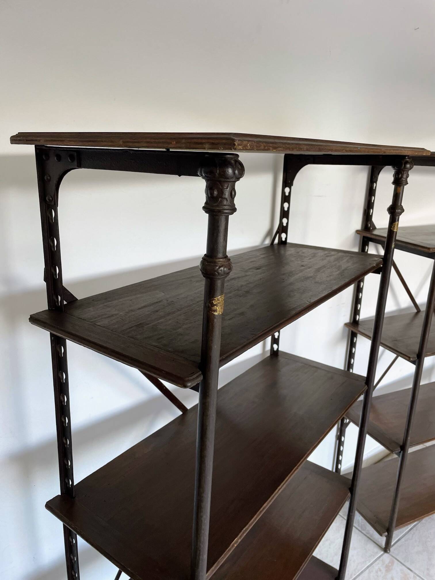 PAIR OF THEODORE SCHERF SHELVES