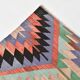 6x8 Geometric Handmade Wool Oushak Area Kilim Rug, 170x255Cm