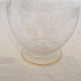 Crystal carafe decorated with gilded leafy interlacings by Saint Louis