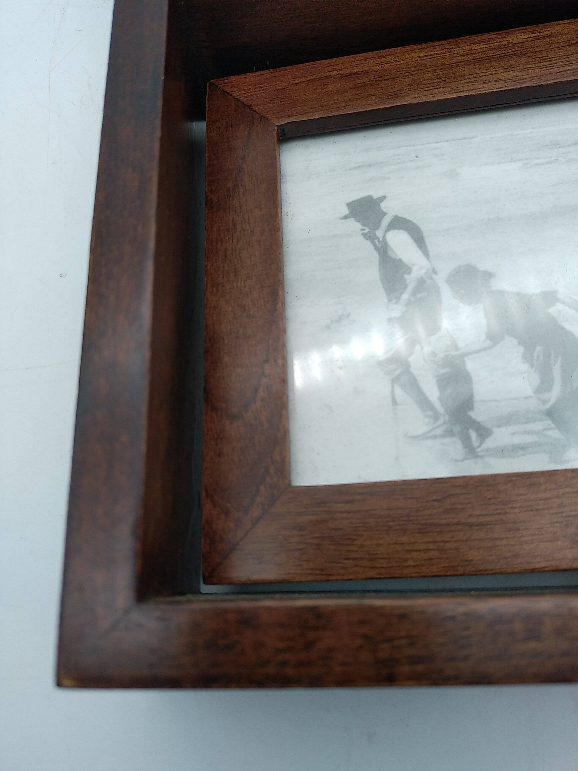 Wooden photo frame.