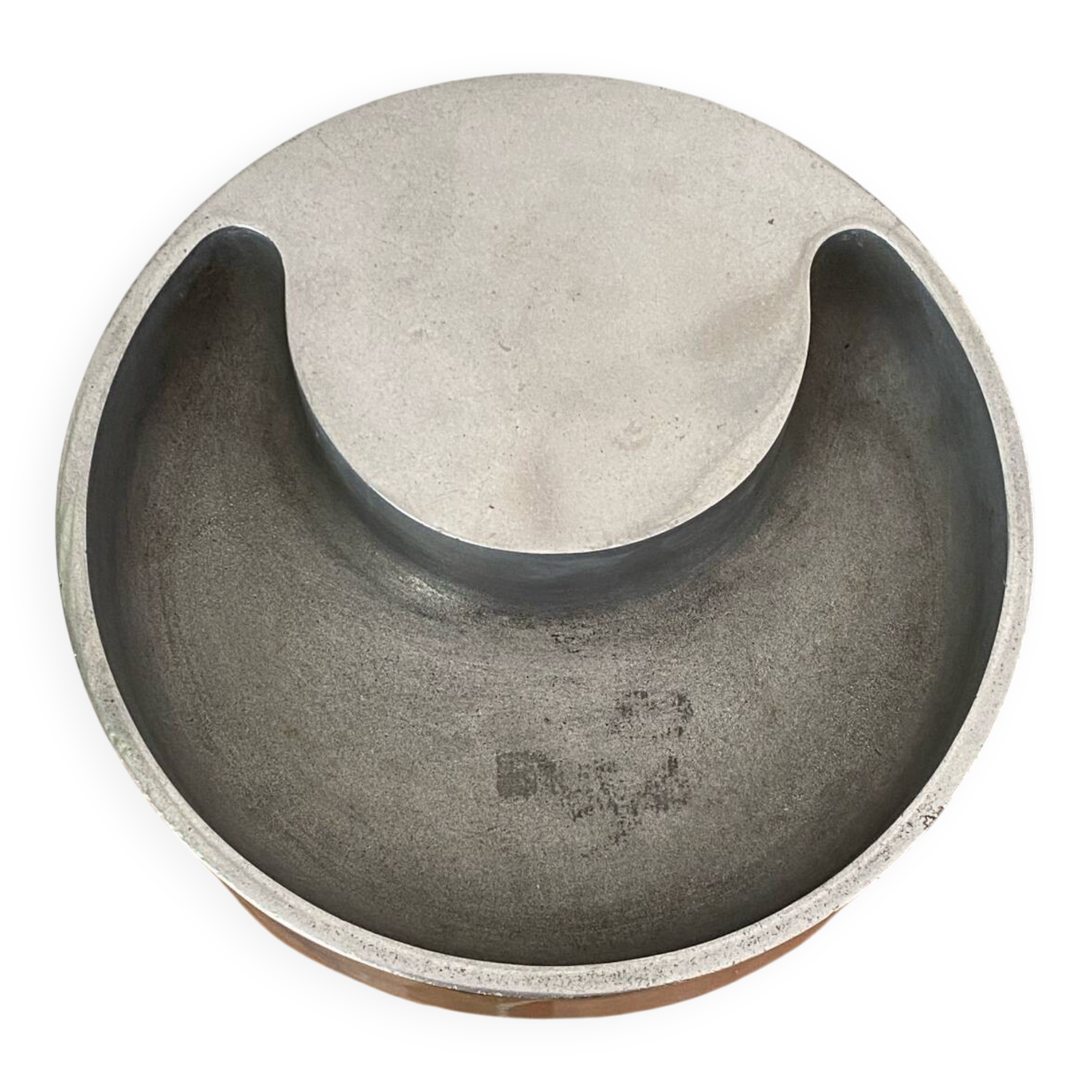 Aluminium cast iron ashtray, 1970s, Albert Leclerc