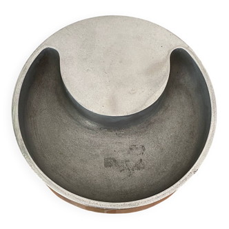Aluminium cast iron ashtray, 1970s, Albert Leclerc