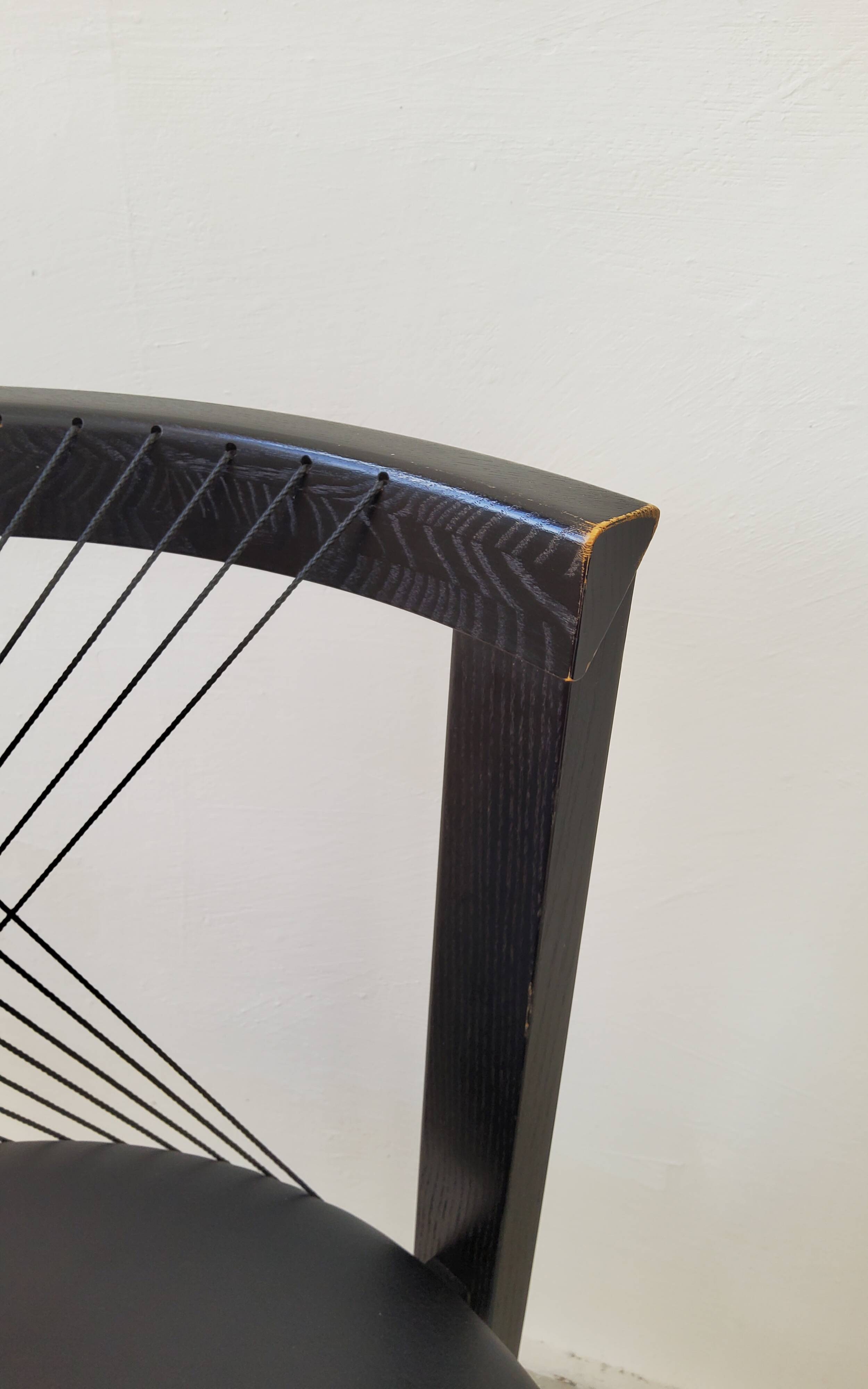 Vintage Niels Jorgen Haugesen String chairs for Tranekaer, Denmark 1980s