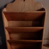 Letter holders made of raw wood