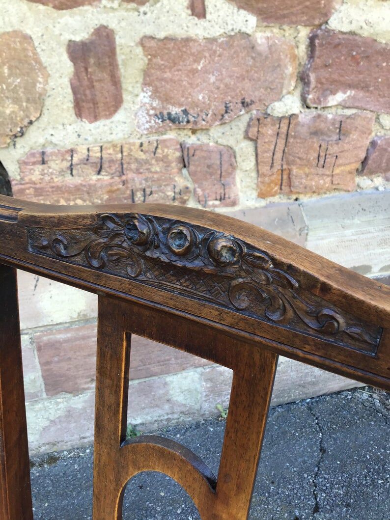 Set of 4 French chairs louis XVI vintage 30s Provence